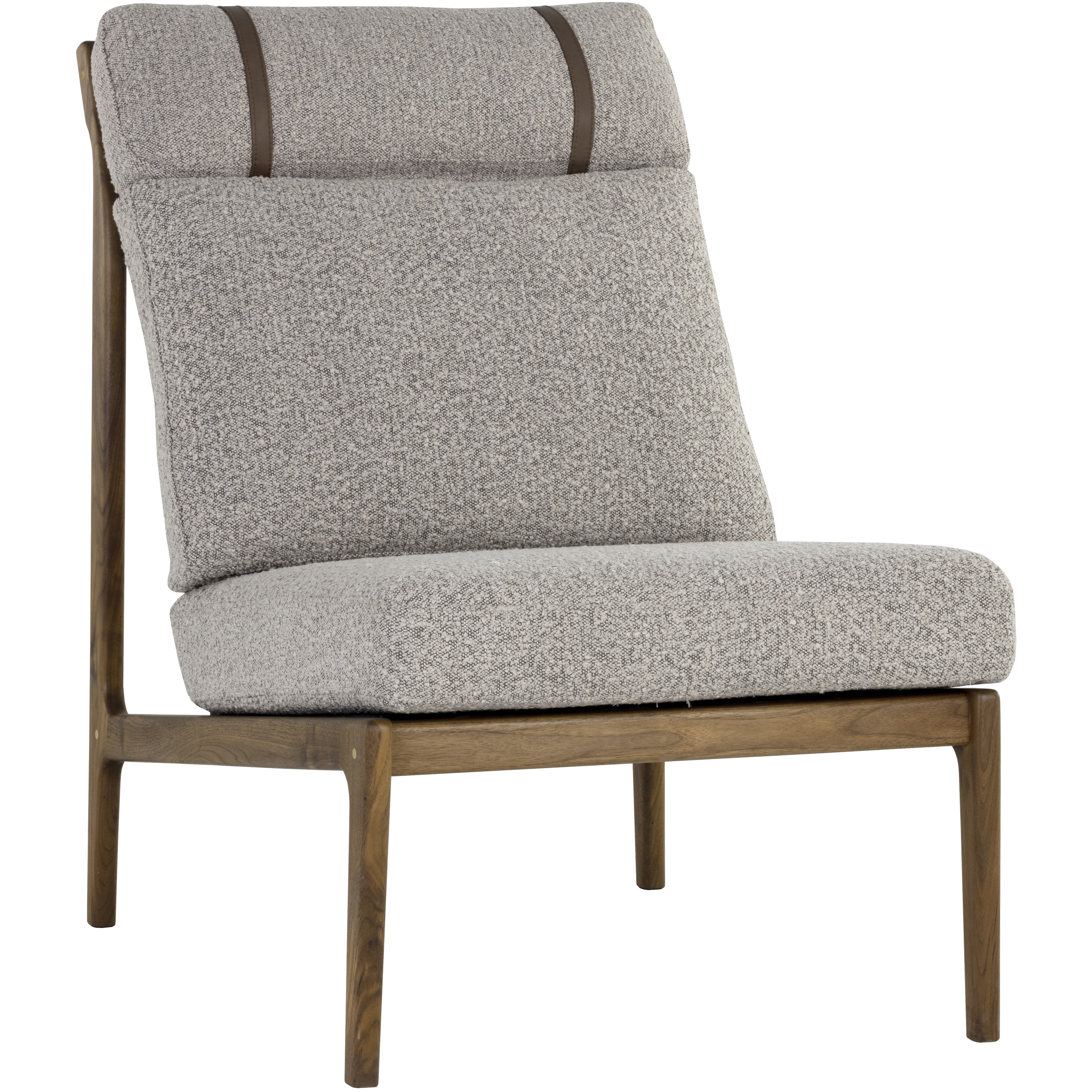 Elanor Walnut / Copenhagen Cappuccino Lounge Chair